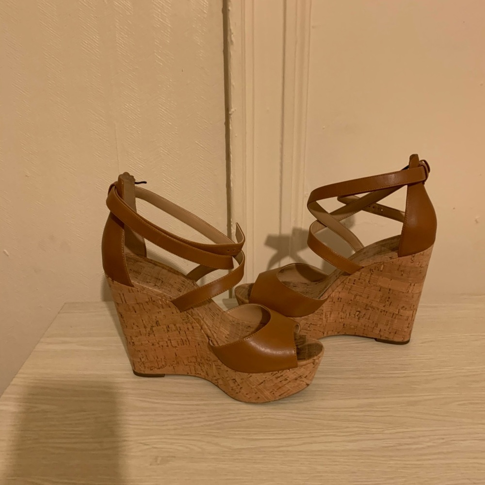 Michael kors Cognac “Gabriella platform wedge”